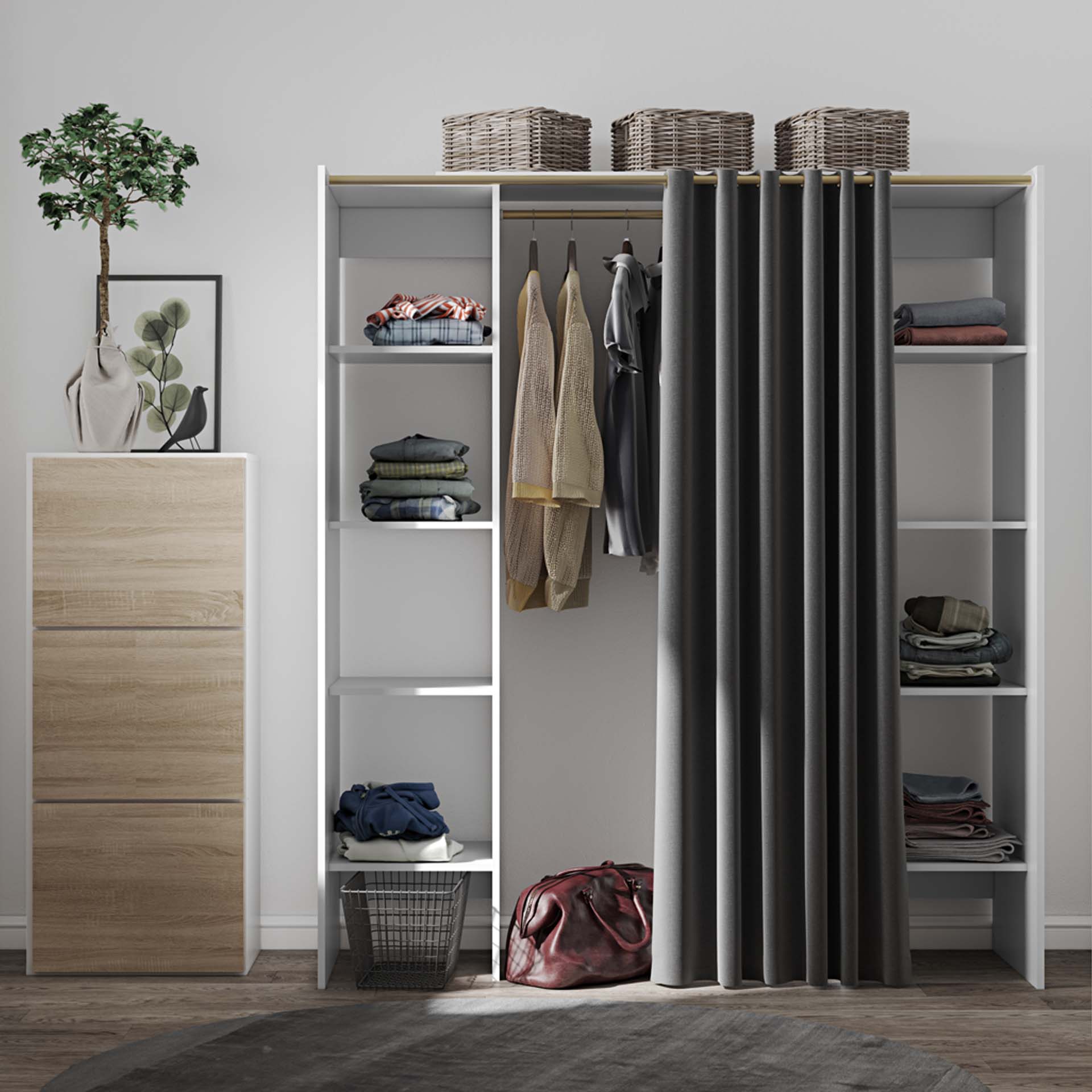 TOM WARDROBE 2 COLUMNS