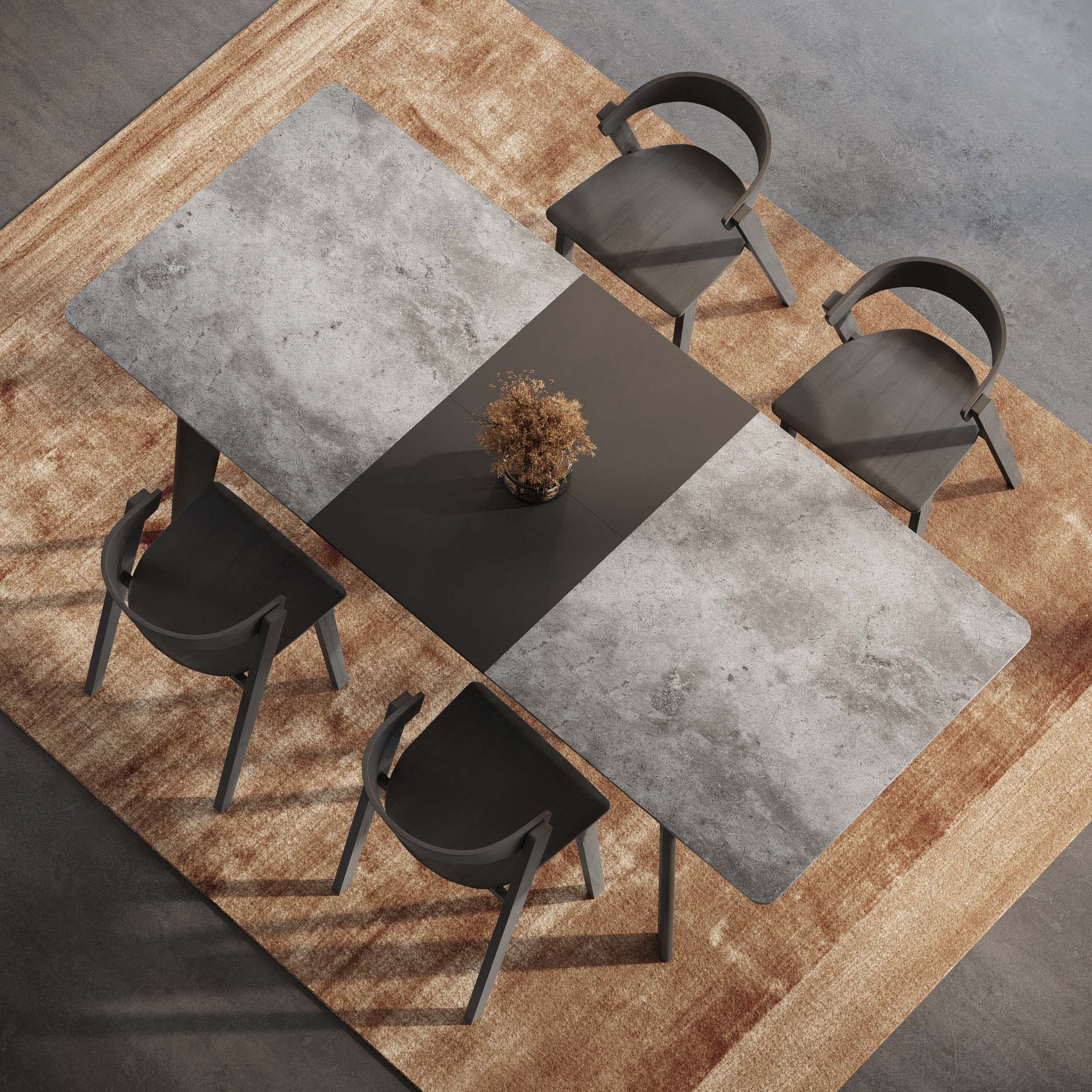 SHADOW DINING TABLE 180/240 EXTENDABLE