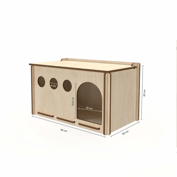 BUNNY SHELTER II Natural Birch Plywood