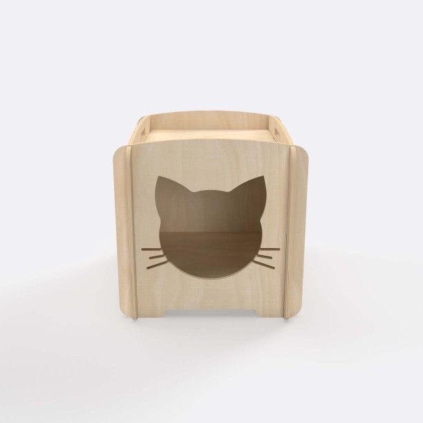 CAT HOUSE Natural Birch Plywood